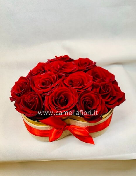Cuore di rose rosse